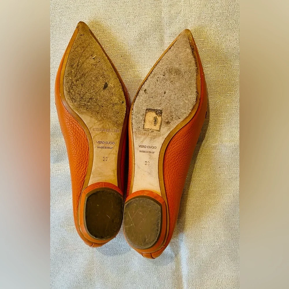 Nicholas Kirkwood Beya Orange Loafers (39 IT) 8 US - Picture 10 of 10